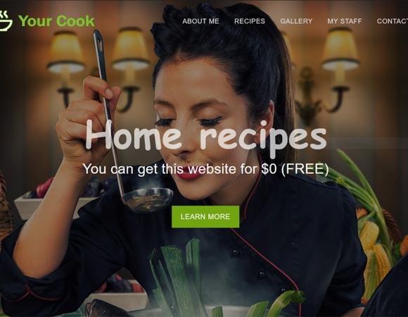 Website order Homemade Recipes
