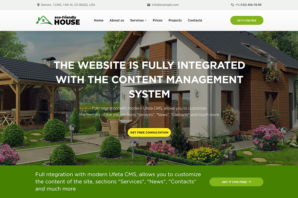 Website order Green house company