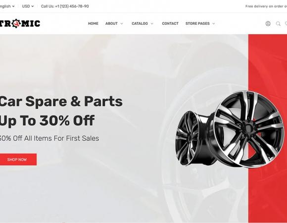 Website order Online Store Auto Parts