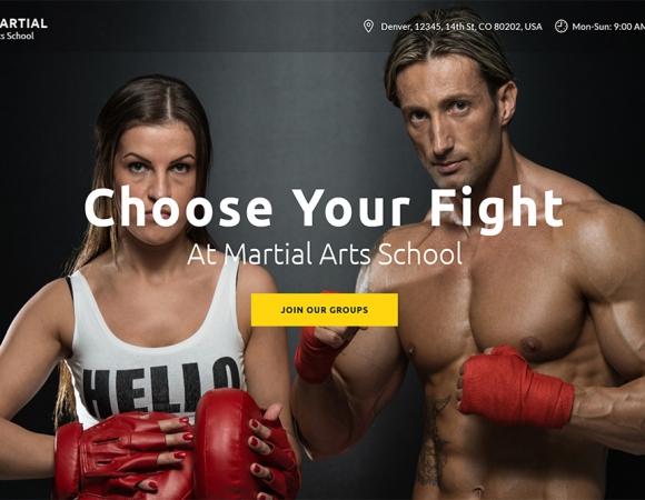 Website order School of martial arts Martial
